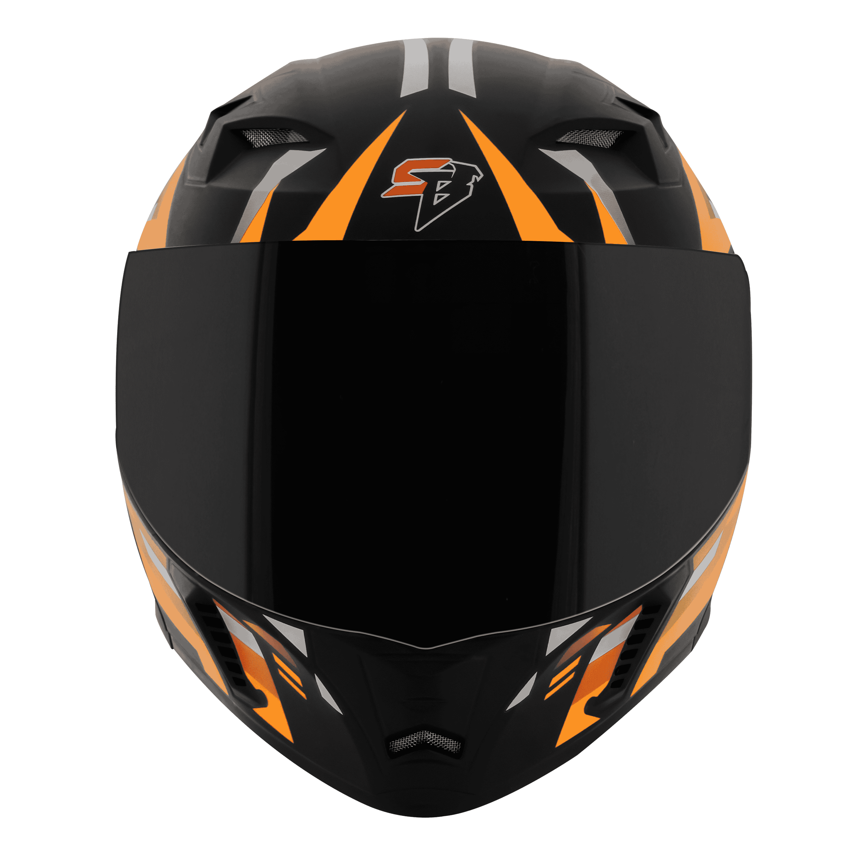 SBA-20 SHIELD X GLOSSY BLACK WITH ORANGE